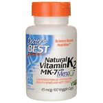 Doctor's Best Natural Vitamin K2 MenaQ7 - 45 mcg - 60 Veggie Caps