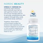 Nordic Naturals, Nordic Beauty Omega-3 + Borage Oil, For Skin Health and Whole Body Wellness, Natural Lemon Flavor, 60 Soft Gels, Non-GMO, 30 Servings