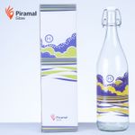 Piramal Glass Food Grade Water Bottle - Glass Water Bottle 1000 ML - Glass Water Bottle Eco Friendly - Glass Water Bottle H2o - BPA Free Water Bottle 1 Litre