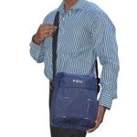 FOIL Polyester Stylish Side Shoulder Bag Navy Blue Color