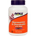 NOW Foods Glucosamine & Chondroitin with MSM -90 Capsules