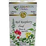 Celebration Herbals Organic Red Raspberry Leaf Tea Caffeine Free - 24 Tea Bags