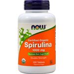 Now Foods, Certified Organic Spirulina 1000 mg 120 Tablets