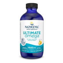 Nordic Naturals Ultimate Omega, 2840mg Omega-3, For Heart Health, Brain Health & Cognitive Health, Lemon Flavor, Non-GMO, 8 fl oz, 237ml