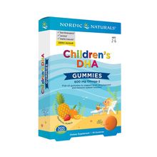 Nordic Naturals Children鈥檚 DHA Gummies, 600mg Omega-3 Fish Oil Gummies, For Brain Development & Healthy Immunity, Tropical Punch Flavor, for Kids 2-6 Ages, Non-GMO 30 Gummies