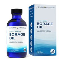 Nordic Naturals, Nordic Beauty Borage Oil, Plant Based GLA for Healthy & Beautiful Skin, Unflavored, Vegan, Non- GMO, 4 fl oz, 119ml