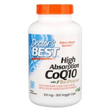 Doctor's Best High Absorption CoQ10 with BioPerine 100mg 360Veggie Caps