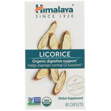 Himalaya, Licorice, Gastric Support, 60 Caplets HIM-42001