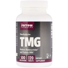 Jarrow Formulas TMG 500Trimethylglycine 120Easy Solv Tablets