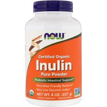 NOW Foods Certified Organic Inulin Pure Powder -- 8 oz
