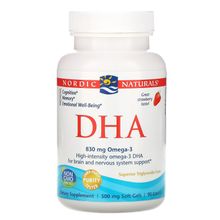 Nordic Naturals DHA Strawberry 500mg 90Soft Gels