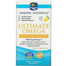 Nordic Naturals Ultimate Omega Lemon 1280mg 60Softgels