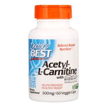 Doctor's Best, Acetyl-L-Carnitine with Biosint Carnitines, 500 mg, 60 Veggie Caps
