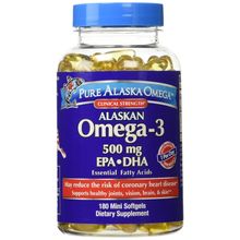 Pure Alaska Omega-3 Wild Alaskan 500mg Softgels 180-Count