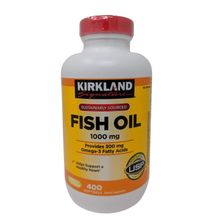 Kirkland Signature Fish Oil 1000 mg Omega-3 Fatty Acids 300 Mg 400 softgels