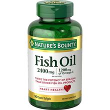Nature's Bounty Fish Oil 2400Mg Omega3 90Coated Softgels