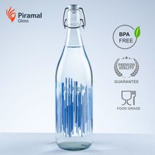 Piramal Glass Food Grade Water Bottle - Glass Water Bottle 1000 ML - Glass Water Bottle Eco Friendly - Glass Water Bottle - BPA Free Water Bottle 1 Litre