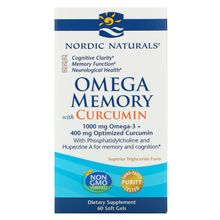 Nordic Naturals Omega Memory with Curcumin 1000mg 60Softgels
