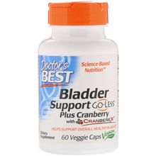 Doctor's Best Bladder Support Plus Cranberry 60 Veggie Caps