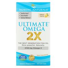 Nordic Naturals Ultimate Omega 2X Lemon 60Softgels