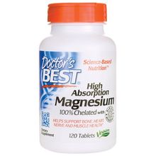 Doctor's Best High Absorption Magnesium Tablet - 120 Tablets