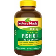 Nature Made Burp-Less Fish Oil - 150 Liquid Softgels (1000 Mg, 300 Mg Omega-3)