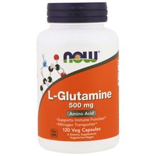 Now Foods, L-Glutamine, 500 mg, 120 Veg Capsules NOW-00092