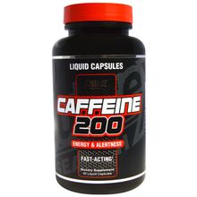 Nutrex Research Labs, Caffeine 200, Energy & Alertness, 60 Liquid Capsules