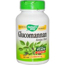 Nature's Way, Glucomannan Konjac Root, 665 mg, 100 Veggie Caps NWY-13675