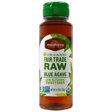 Madhava Natural Sweeteners, Organic Fair Trade Raw Blue Agave, 11.75 oz (333 g)