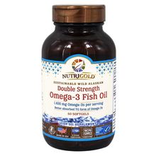 Nutrigold - Omega-3 Sustainable Wild Alaskan Fish Oil Double Strength 1400 mg. - 60 Softgels