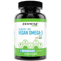 Zenwise Health Marine Algae Derived Vegan Omega3 120Softgels