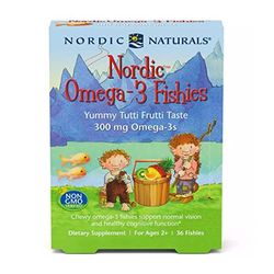Nordic Naturals Nordic Omega-3 Fishies For Ages 2 Plus Yummy Tutti Frutti Taste 300 mg 36 Fishies