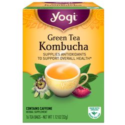 Yogi Tea, Green Tea Kombucha, 16 Tea Bags, 1.12 oz (32 g) YGT-45021