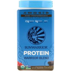 Sunwarrior, Warrior Blend, Plant-Based Organic Protein, Chocolate, 1.65 lb (750 g)