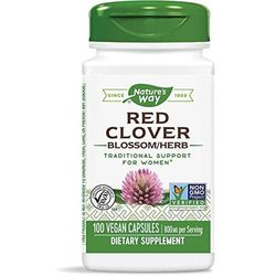 Nature's Way, Red Clover, Blossom/Herb, 400 mg, 100 Veggie Caps NWY-16000