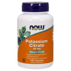 Now Foods, Potassium Citrate Capsules 99mg - 180 Capsules