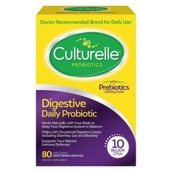 Culturelle Digestive Health Probiotic 80Vegetarian Capsules
