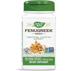 Nature's Way, Fenugreek Seed, 1220 mg per Serving, 100 Vegan Capsules