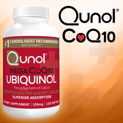 Qunol Mega CoQ10 100 mg., 120 Softgels