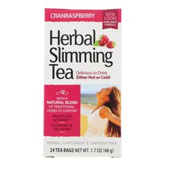 21st Century Herbal Slimming Tea Cranraspberry 24 Tea Bags 1.7 oz (45 g)