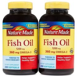 Nature Made Fish Oil 1200 Mg (Omega 3 360 Mg) 400 Softgels
