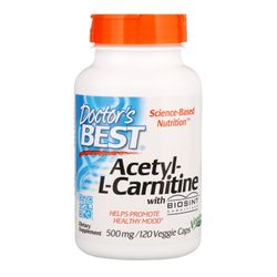 Doctor's Best Acetyl L-Carnitine 500 Mg 120 Capsules