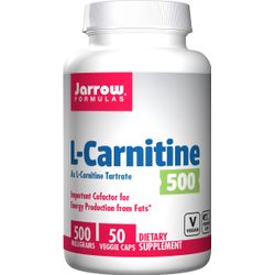 Jarrow Formulas L-Carnitine 500, 500 mg 50 Capsules