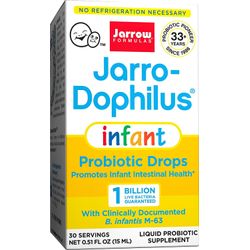 Jarrow Formulas Jarro-Dophilus Probiotics Liquid Drops Infant 0.51 fl oz. (15 ml) 