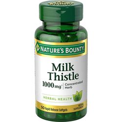 Nature's Bounty Milk Thistle 1000 Mg 50 Rapid Release Softgels