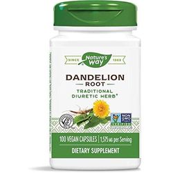Nature's Way Dandelion Root - 1575mg Per Serving - 100 Vegetarian Capsules