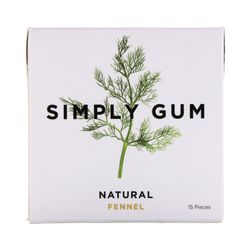 Simply Gum Natural Chewing Gum Fennel Licorice -- 15