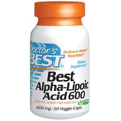 Doctor's Best, Alpha-Lipoic Acid, 600 mg, 60 Veggie Caps DRB-00133