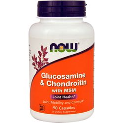 NOW Foods Glucosamine & Chondroitin with MSM -90 Capsules